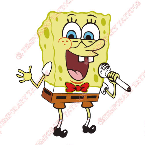 SpongeBob SquarePants Customize Temporary Tattoos Stickers NO.870